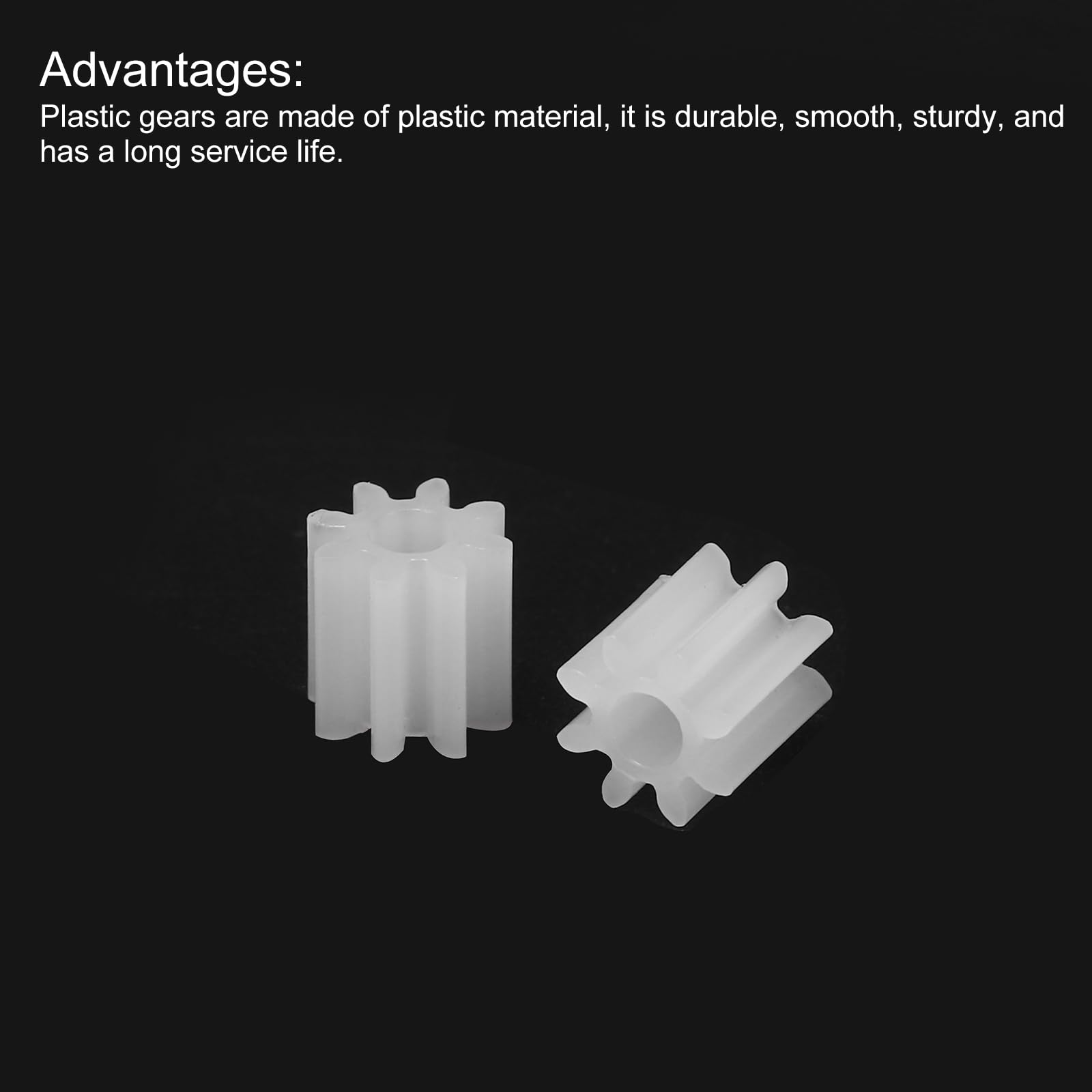 Generies 50 ingranaggi in plastica bianca a 20 denti 0,5 Modulo