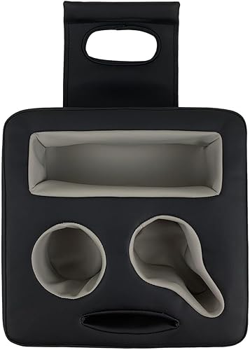 Organizador de asiento trasero de coche, portavasos para automóvil, bandeja para portavasos de sofá, soporte para tazas de cama, bandeja de sofá,
