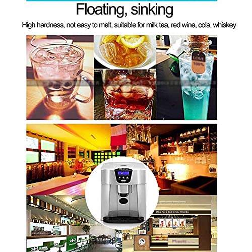 Mini fabricadora de cubos de hielo para encimera, máquina todo en uno para hacer hielo y agua potable, produce hasta 15 kg de hielo por día, dimensiones 370 x 310 x 350 mm miniatura 6