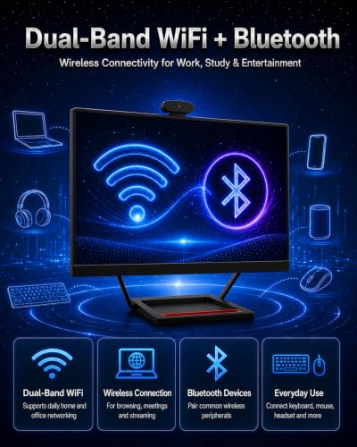 Image of All-in-One PC 23.8 inch IPS, Wireless Charging Base & Webcam