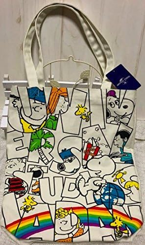 Amazon Usj スヌーピー トートバッグ カバン 18 カラフル イースター ピーナッツ レインボー アニメ 萌えグッズ 通販