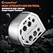 Crosstar 16FT Magnetic Self-Locking Stainless Steel Tape Measure, Double-Sided Scale, Waterproof & Rustproof Retractable Measuring Tape with Hollow Design for Home, Industrial, Woodworking