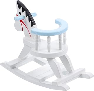 Toyvian Mini Mobília De Casa De Bonecas Mobília De Madeira Mini Decoração Decoração De Madeira Mini Acessórios De Madeira Cavalo De Mini Mobília Mini Casa De Boneca Mobília Para