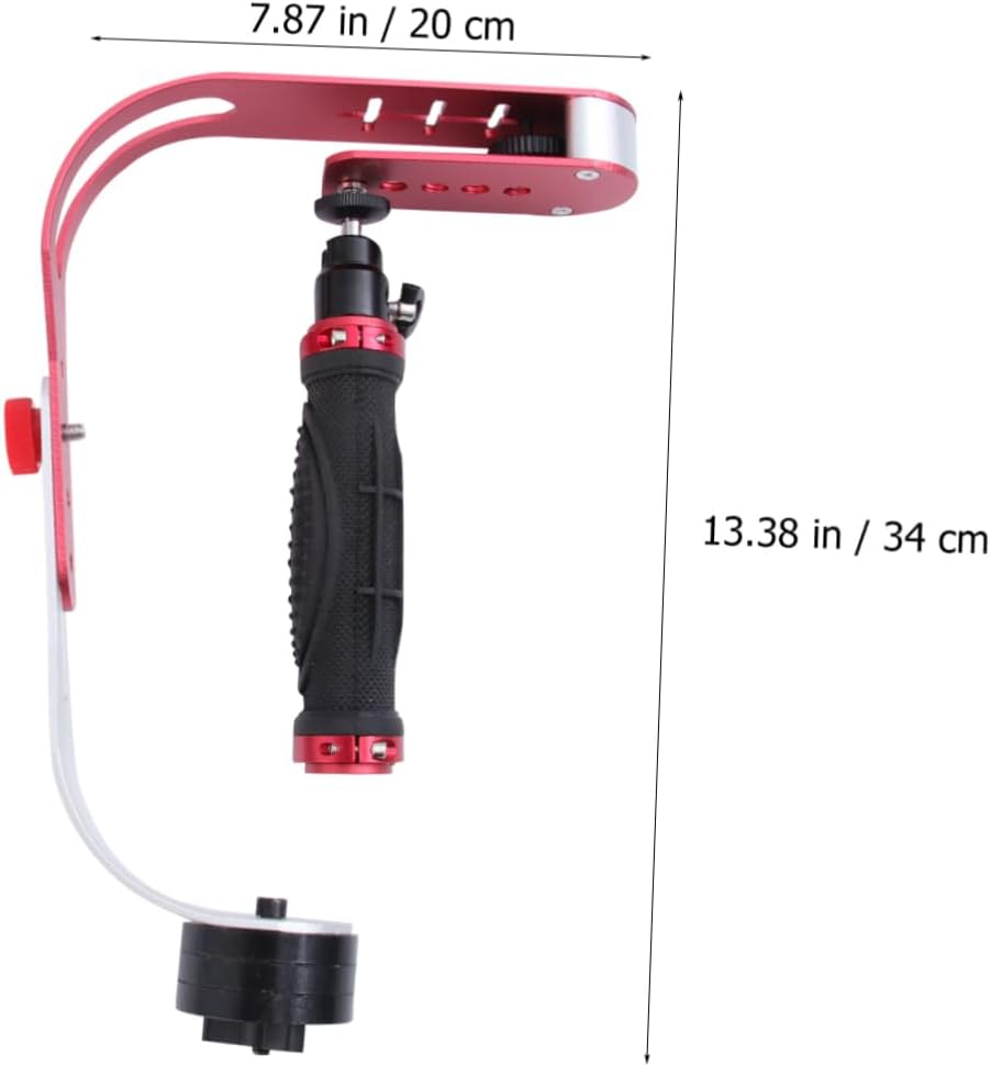 Tofficu 1pc Handheld Camera Stabilizer for and Videos Bow-Type Design for Photography and Videography Red