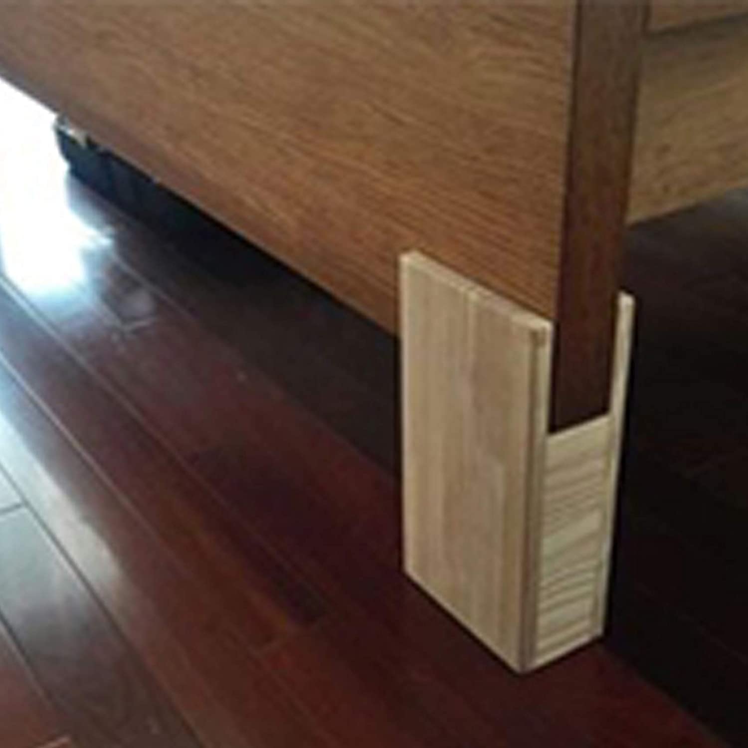 Juego de elevadores de patas de madera maciza de alta calidad, 410 x 10 cm, para sofá, armario, escritorio, bloques de madera de calidad duradera multicolor
