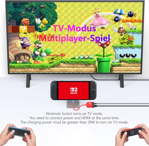Image of RREAKA Dock for Nintendo Switch OLED, 3 in 1 Switch TV Adapter with 4K HDMI, USB 3.0 Port, Type C 100W Charging, Portable Switch Docking Station Travel, for Samsung Dex S24, MacBook