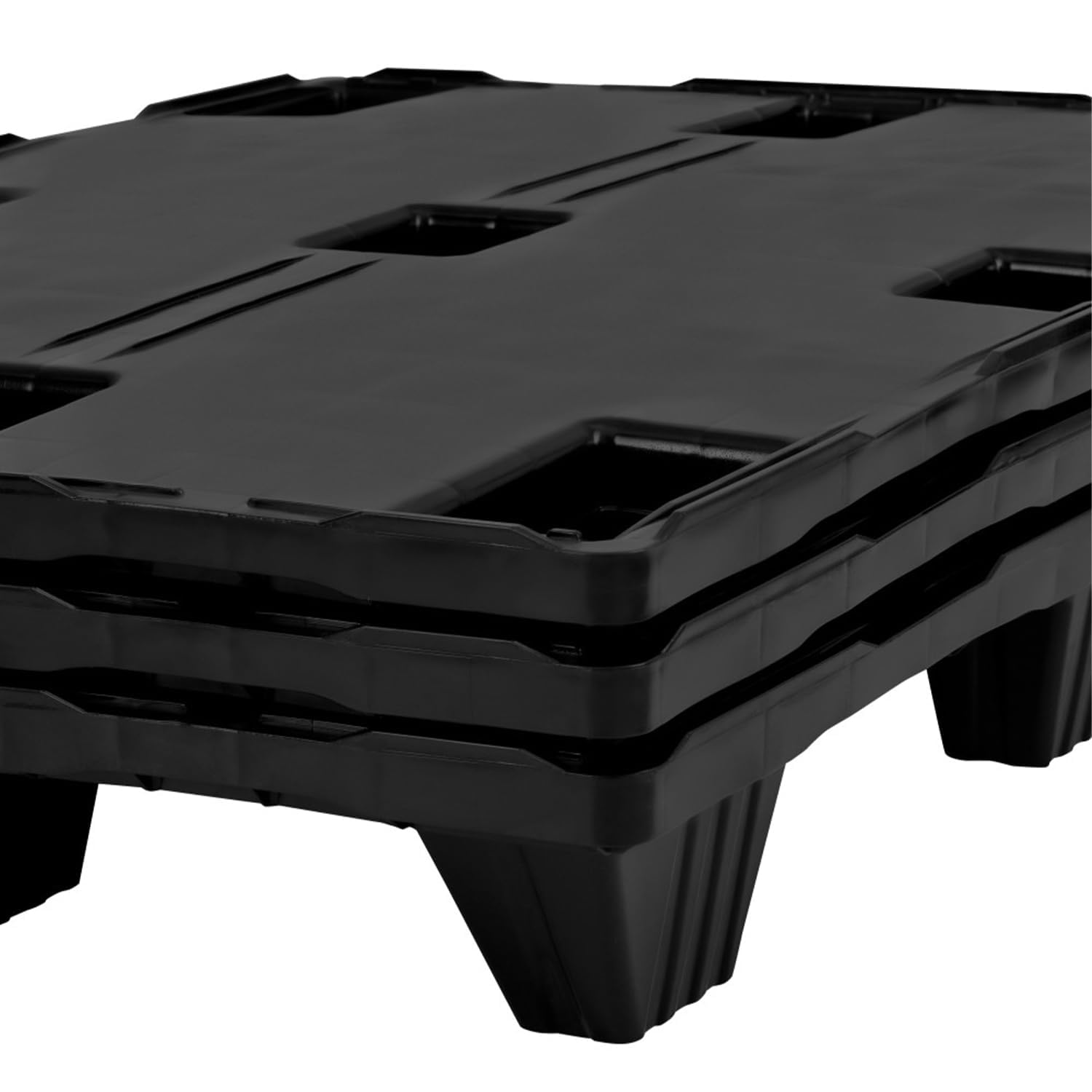 IMJ-Global - Palette Plastique 80x120 cm HDPE, Palettes Empilables de 9 pieds, Chaque Palette Possède une Certification Alimentaire et une Capacité de Charge Maximale de 2500 KG (1 Palettes)