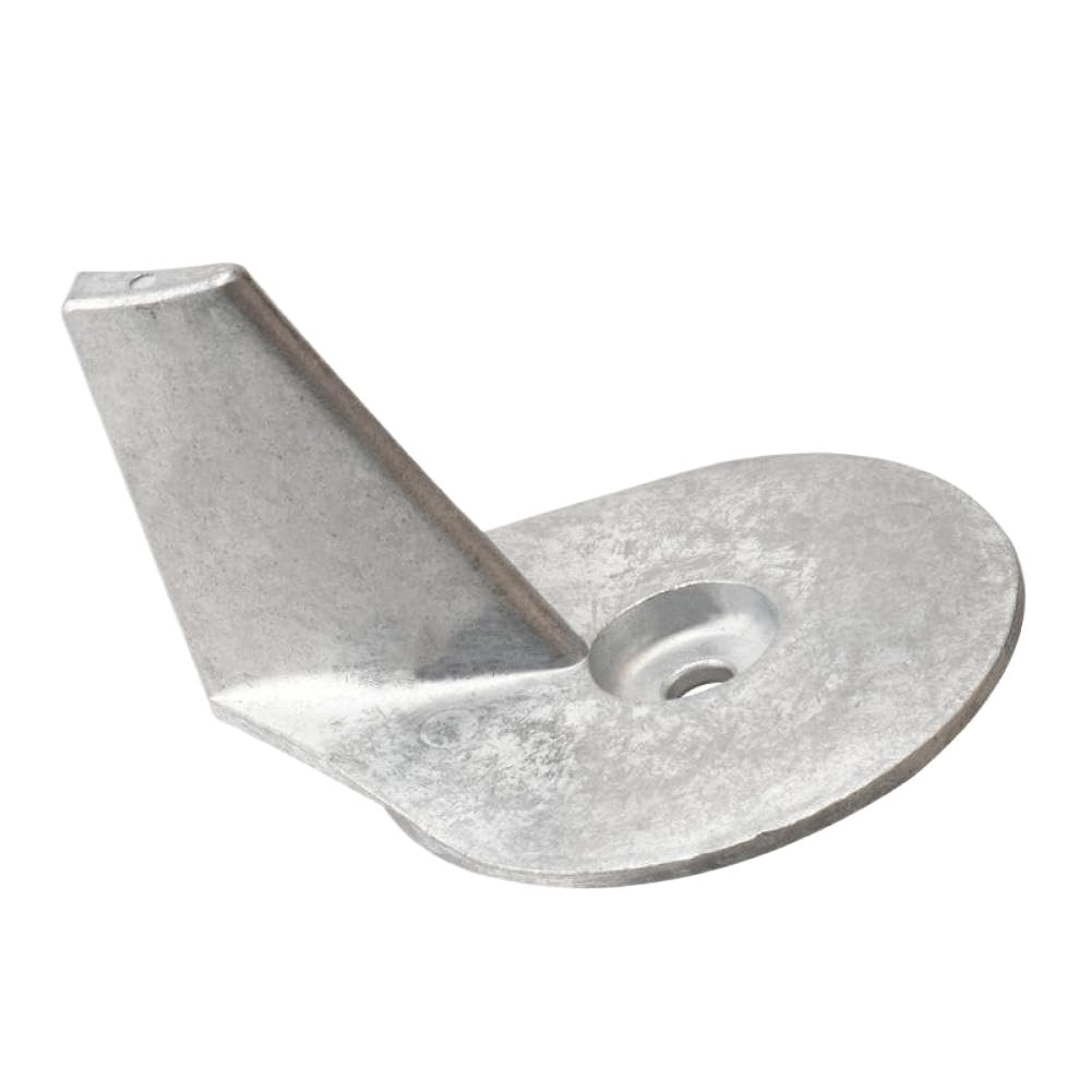 Anodo della linguetta di assetto in zinco compatibile con motori fuoribordo a 2 e 4 tempi da 25 HP a 50 HP. Rotazione a destra. Adatto ai codici 822157C2 822157T2.