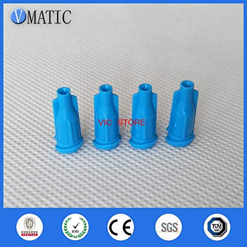 Ochoos 1000pcs Luer Syringe Caps Blue Color Dispensing Syringe Tip Caps