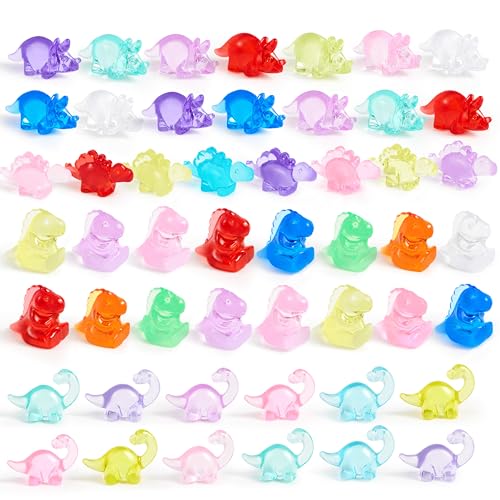 JOYIN 50 Pcs Mini Dinosaur Figures, Tiny Dino Figurines for Slime...