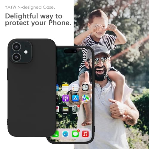 YATWIN Silicone Back Case for iPhone 11, Soft-Touch Phone Back Cover for Apple iPhone 11 - Black 2 51W3MC1sz4L