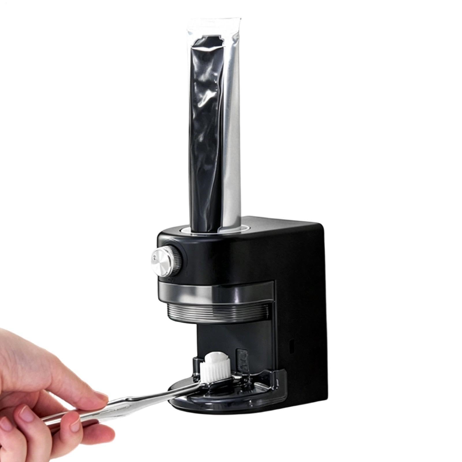 Dispensador de pasta de dientes y soporte para cepillo de dientes, montaje automático en la pared, fácil instalación para uso en baño y dormitorio, solución de higiene conveniente
