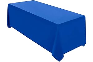 Surmente Blue Rectangle Tablecloth: 90 x 132-Inch