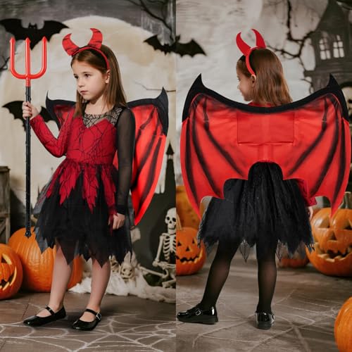 Disfraz de demonio para niñas Latocos con accesorios miniatura 7