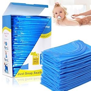 Diaper Pail Refill Bags, Holds 1020 Diapers 34 Bags Fully Compatible with Arm&Hammer Diaper Pail Disposal System, Diaper…