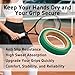 Klyeola 4 Rolls 26Ft Grip Finishing Tape, PVC Racket Grip Tape, Durable Sticky Seal for Tennis, Badminton, Pickleball, Squash Racquet, Anti-Slip Racket Accessories (Green)