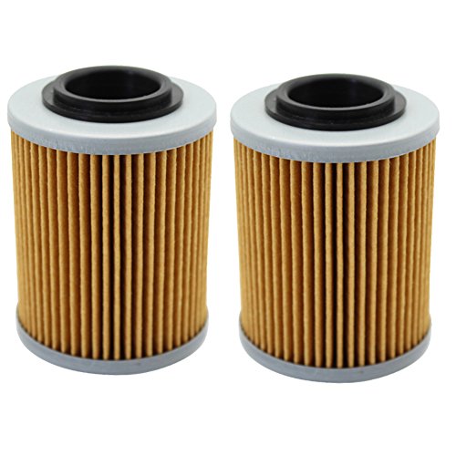 Cyleto Oil Filter for APRILIA RSV 1000 MILLE 1000 1998-2004 / RSV1000R MILLE HAGA NERA 2001-2004 / RSV 1000 TUONO 2004 2005 - OEM AP0256187 (Pack of 2)