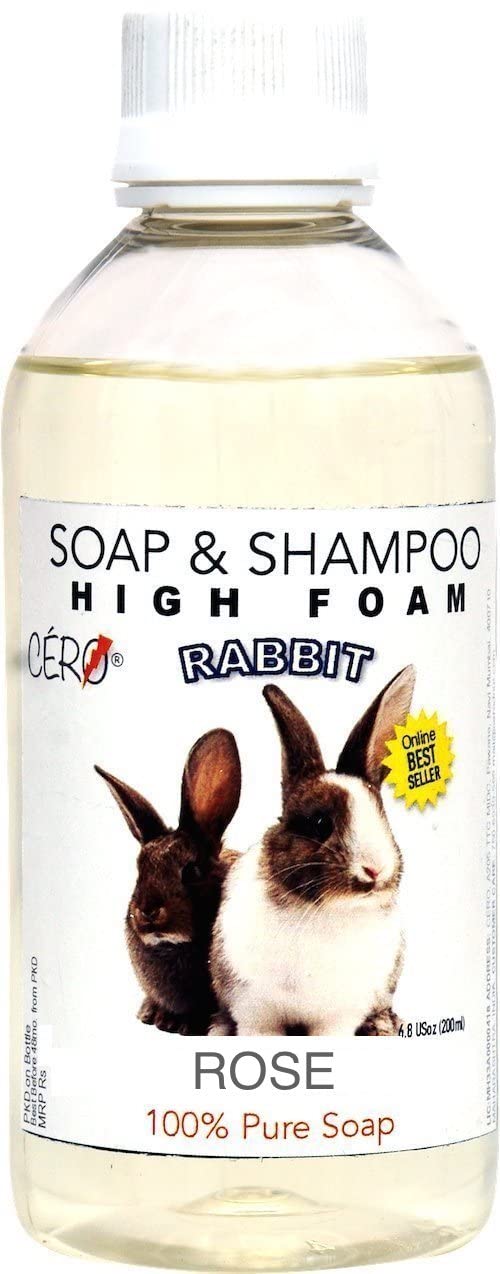 CERO ® Rose perfumed high Foam Shampoo for Rabbit, 100% Pure soap (200ml) (B09STY1DDY) Amazon Price History, Amazon Price Tracker