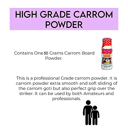 Image of SSS Wooden Carrom Board Coins, Striker and Powder -24 Pieces (Multicolour)