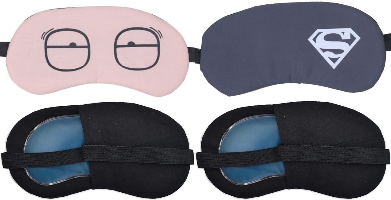 Soneev Mart Eye Mask For Sleeping Men Women With Cooling Gel For Night Deep Sleep, Dark Circles, Puffy EyeS, Dry Eyes And Eye Fatigue (Pink-Square, Grey-Superman) (B09XV1M86P) Amazon Price History, Amazon Price Tracker