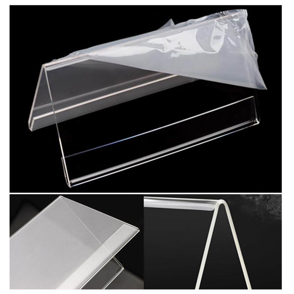 8 pcs présentoirs de table, 10 x 15 cm, porte-alertes de table, présentoir pour affiches, acrylique clair pour Porte-Menu, Porte Affiche, Flyers