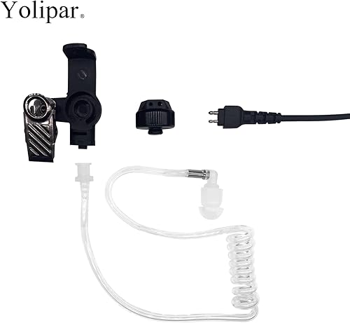 Miniatura 7 de Yolipar Kit de vigilancia Baofeng UV-5R de 2 pines y 2 cables compatible con BTECH, Retevis RT21 RT22, Kenwood, Arcshell AR-5 Walkie Talkie Radio