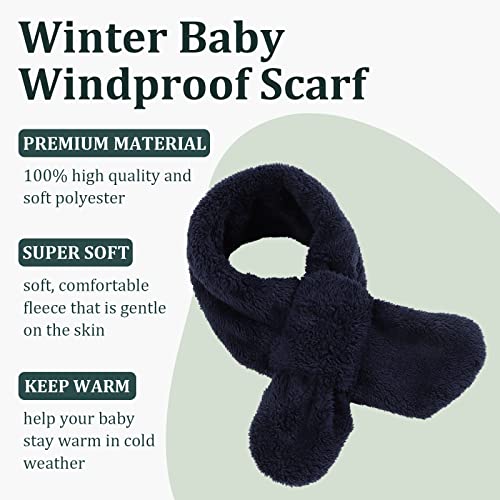 Image of JANGANNSA Fleece Kids Scarf - Warm Winter & Autumn Neck Warmer for Boys & Girls 1-6Y