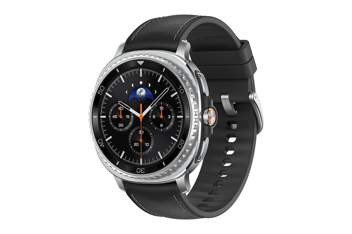Samsung Galaxy Watch8 Classic [AU Version], (Black, Bluetooth, 46 mm) with Hybrid Band, Smart Watch, Cushion Design, Rotating Bezel, Quick Button, 3 nm Processor, Heart Health, One UI 8 - Black