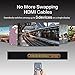 4K@60Hz HDMI Switch 5x1 & USB3.0 Game Capture Card 2-in-1, FiveHome 5 Port HDMI Switcher &Video Capture Live Streaming Record with IR Wireless Remote Support Auto Switch, HDMI 2.0, HDCP 2.2, HDR, Full