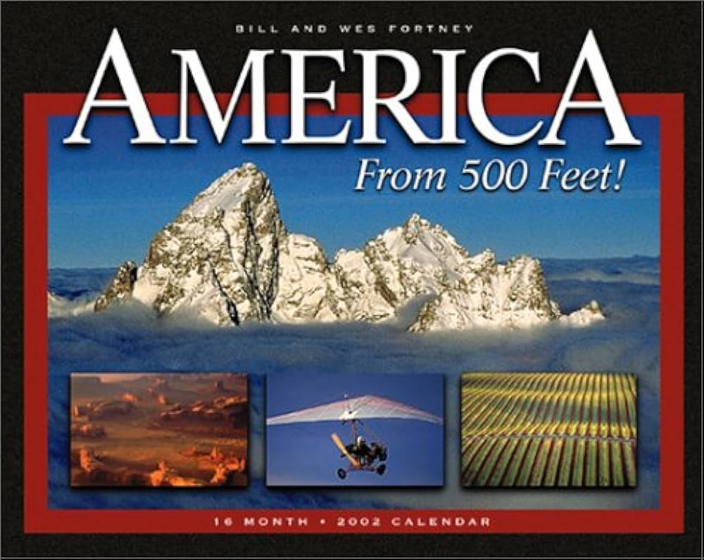America from 500 Feet 2002 Calendar: 16 Month: Creative Publishers  International: 9781559717717: Amazon.com: Books