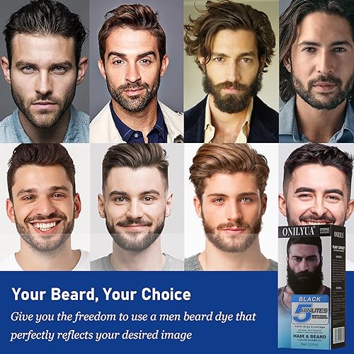 Iemokoda Men'S Long-Lasting Black Hair Dye & Root Touch Up For Gray Coverage - 5 Minute Natural Beard & Mustache Coloring Shampoo 3-In-1 thumb #6