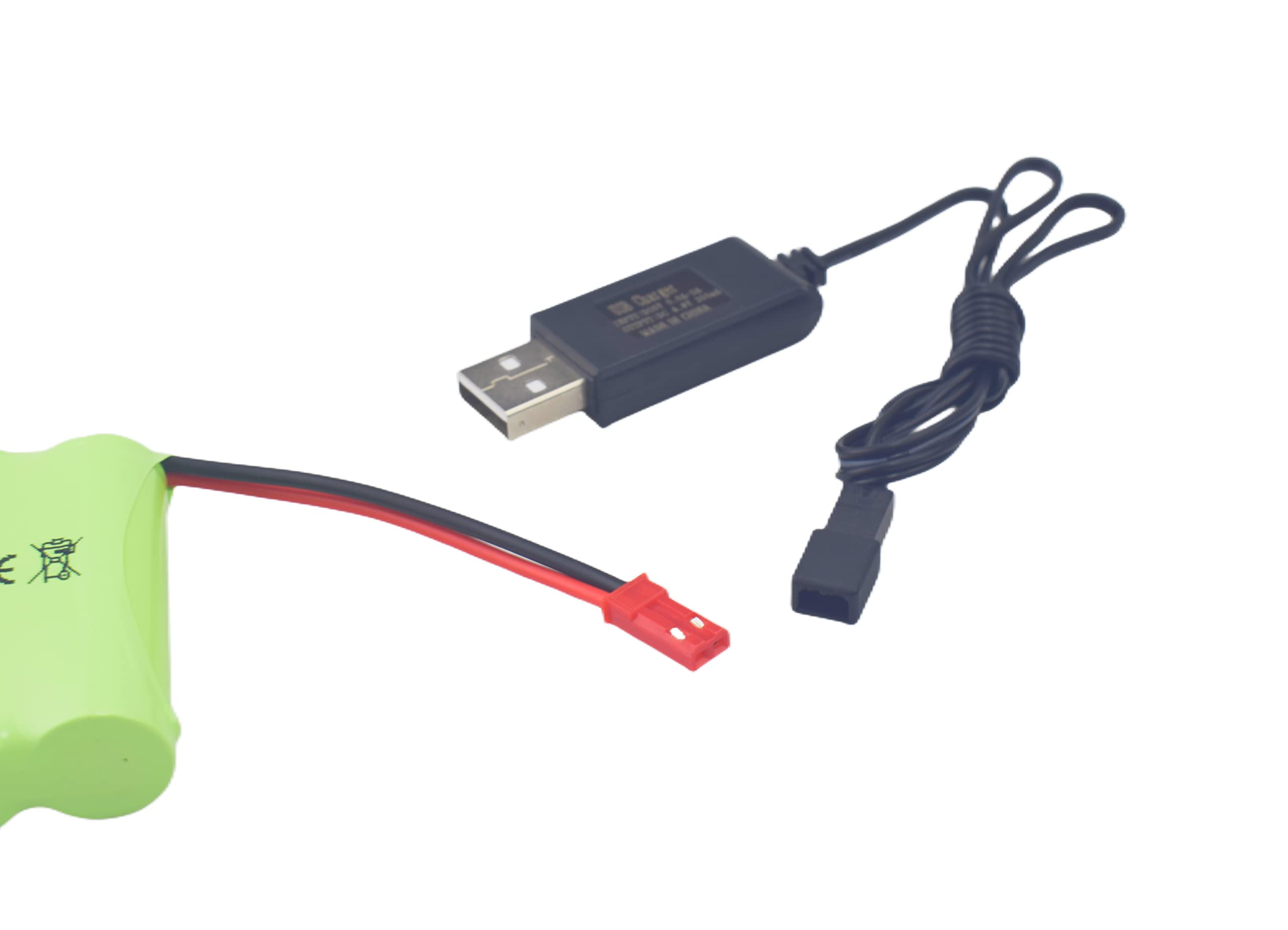 Câbles De Charge USB Pour Batteries 4.8V - Lot De 2 Avec Connecteur SM2.0 2P - Pour Voitures Télécommandées, Jouets