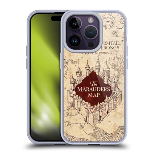 Licenza Ufficiale Harry Potter The Marauders Map Prisoner of Azkaban II Custodia Cover in Morbido Compatibile con Apple iPhone 14 PRO gel