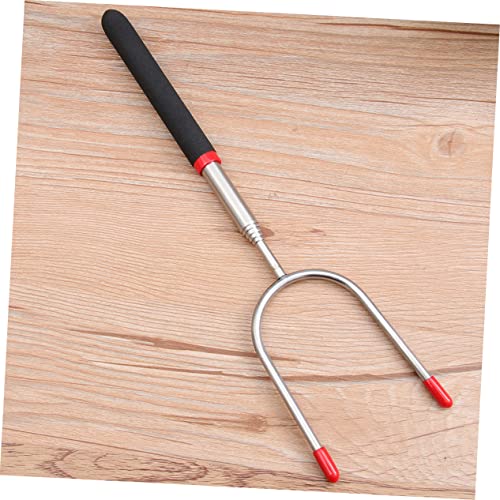 Asakkura 6 Pcs Garfo De Churrasco Telescópico Ao Ar Livre Vara De Churrasco De Aço Inoxidável
