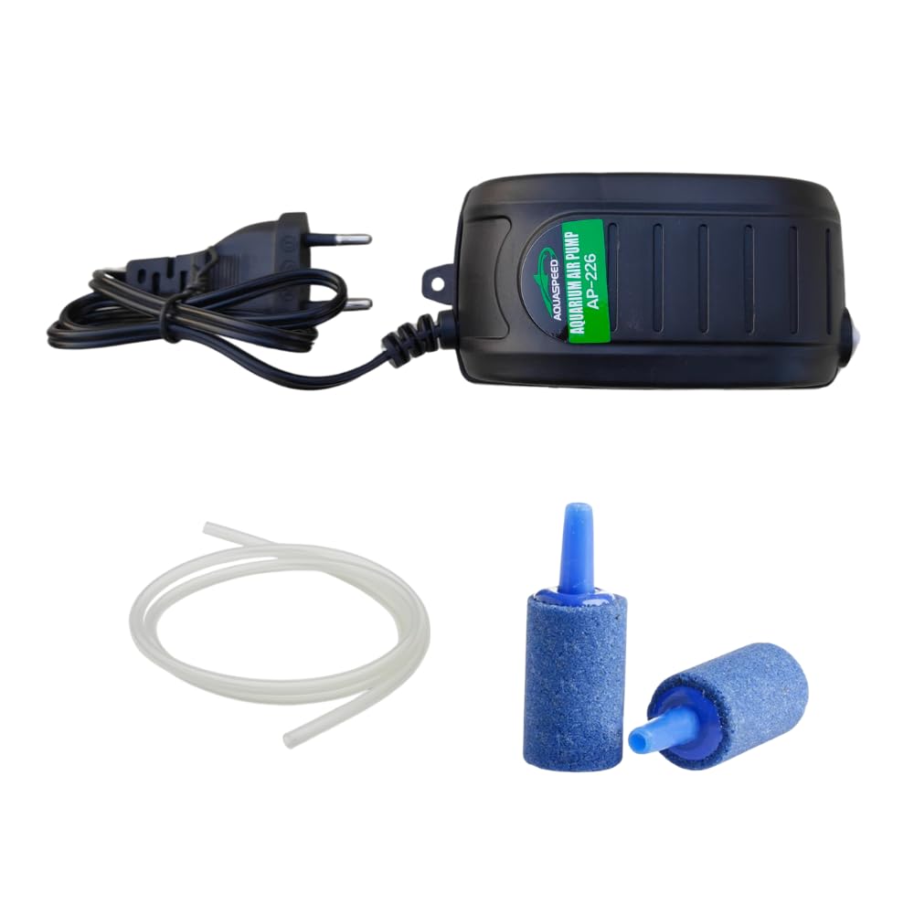 Air Pump for Aquarium & Hydroponics | 1.5 Metre Silicon Tube + 1 Air Stone | Low Power Consumption & Low Noise with Higher Quality Motor (B0CY9CSW13) Amazon Price History, Amazon Price Tracker