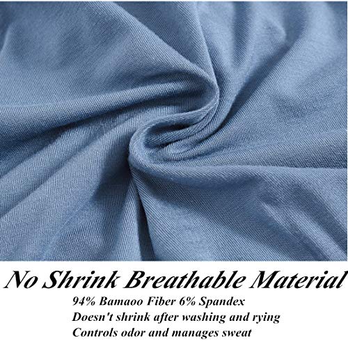 Cuecas masculinas de bambu respiráveis, macias, leves, com cintura baixa, Multi-01, Large