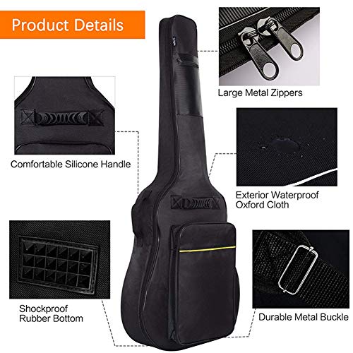 Poche dorsale pour guitare, poche dorsale rembourrée et imperméable avec housse entièrement étanche et rembourrage en… - Les Beatles, Paul McCartney, John Lennon, RIngo Starr, George Harrison Poche dorsale pour guitare, poche dorsale rembourrée et imperméable avec housse entièrement étanche et rembourrage en… – Image 4