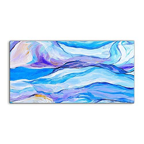 Abstraction watercolors haut de gamme Coloray, tableau mural d'art sur verre trempé 140x70cm