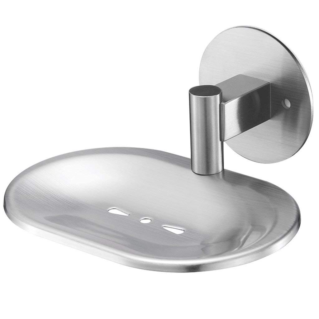Jabonera, Portavasos De Succión Titular De Jabón Empotrado De Pared De Acero Inoxidable Sin Perforaciones Adecuado para La Cocina del Baño