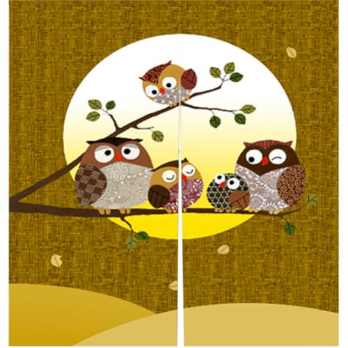 のれん 暖簾 間仕切りカーテン おしゃれ 目隠し 見えにくい 玄関 温泉 旅館 ホテル 廊下 お風呂 洗面所 トイレ オーダー可 ドアカーテン キッチ リビング 飲食店 出入り口 七福ろう(黄色い) 幅100長さ120