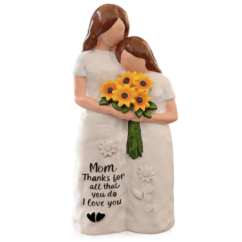 PyrrlicToy Mother and Daughter Gifts for Mum Mother Daughter Figurines Sculpted Hand Painted Mom Birthday Mothers Day