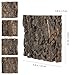 Yardwe Tree Bark Fish Tank Decoration 4 Pcs Aquarium Background for Reptiles and Aquatic Pets Natural Cork Bark Easy to Install 5.9X5.9X0.78 Inch