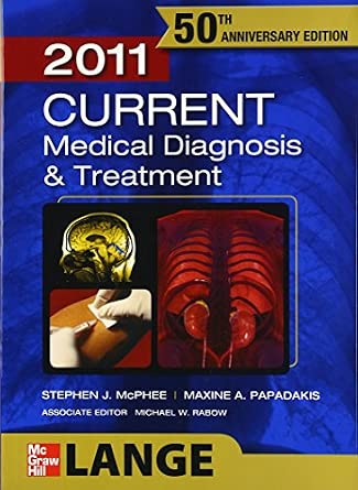 CURRENT Medical Diagnosis and Treatment 2011 50th Edition book cover
