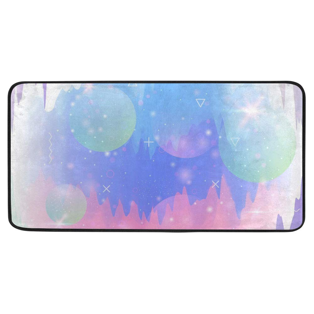 Tapis de cuisine antidérapant lune pour cuisiner serein