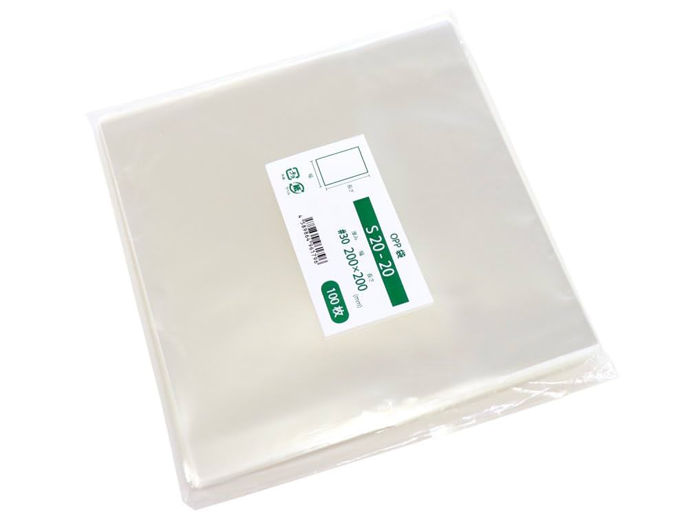 Amazon | OPP袋 レコード用 EP用 テープなし 国産 200x200mm 100