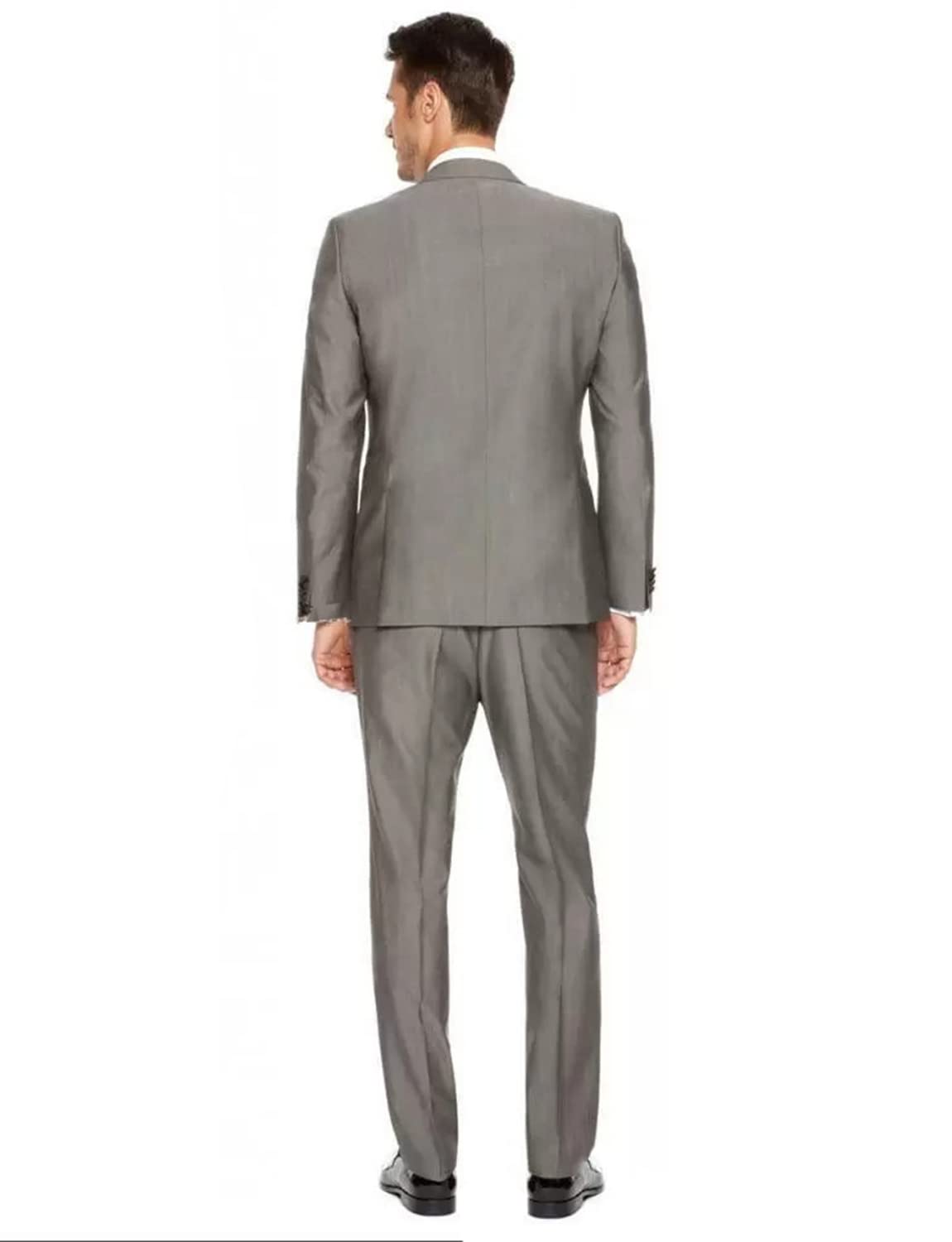 Uomo Tuta Monopetto Button Business Lavoro Giacca Pantaloni