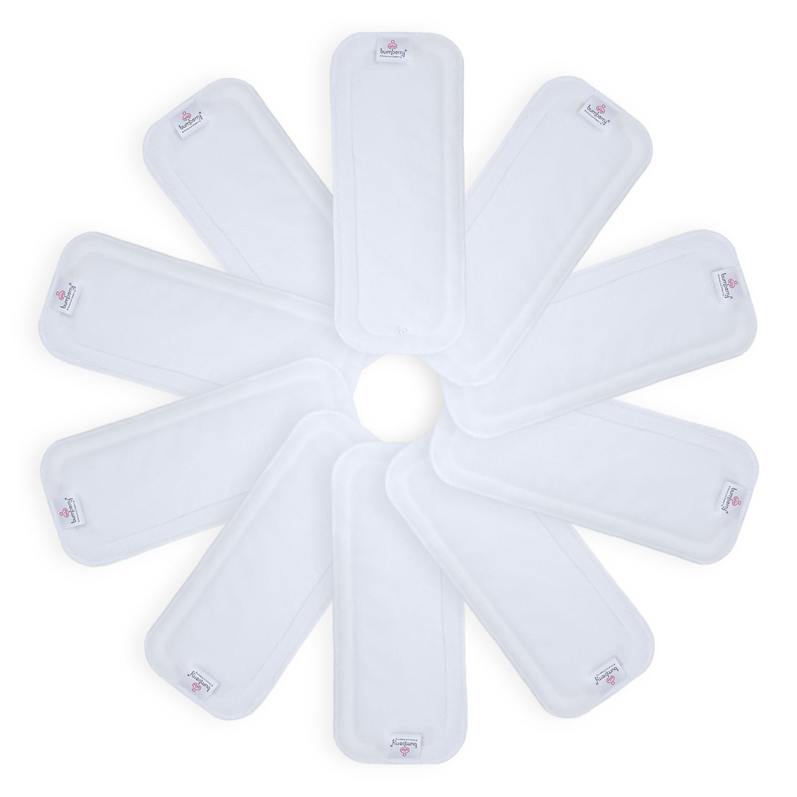 Bumberry Baby Wet Free Cloth Diaper Inserts/Soakers/Liners - Reusable Washable for Cloth Diapers/Diaper Covers/Pocket Diapers (Pack of 10) (6-36 Months)