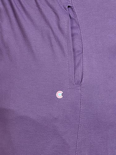 Image of CUPID Women's Cotton Track Pants Regular Fit Lounge Wear Gym Joggers Sports Trouser Night Pants for Ladies