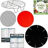 Air Fryer 6.7 inch Accessories with Clean Eating Cookbook Compatible with Costzon, Chefman, GoWise...