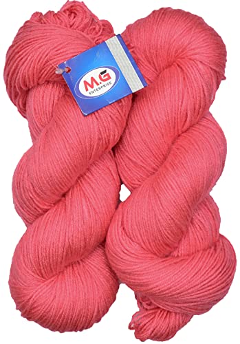 Image of M.G Enterprise Os wal Knitting Yarn 3 ply Wool, Gajri 300 GMS Best Used with Knitting Needles, Crochet Needles Wool Yarn for Knitting.-V Art-ADJA
